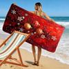 Golden festive elegance blooms Print beach towel, quick drying, suitable for travel, outdoor sports, jogging, the beach and swimming, gift
