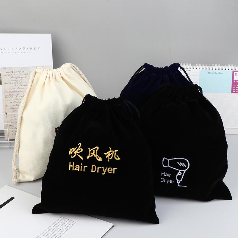 Hair Dryer Cloth Bag Hair Diffuser Hair Dryer Bag Drawstring Closure Cover Cloth/Flocking Storage Belt Mouth Drawstring Dust Bag