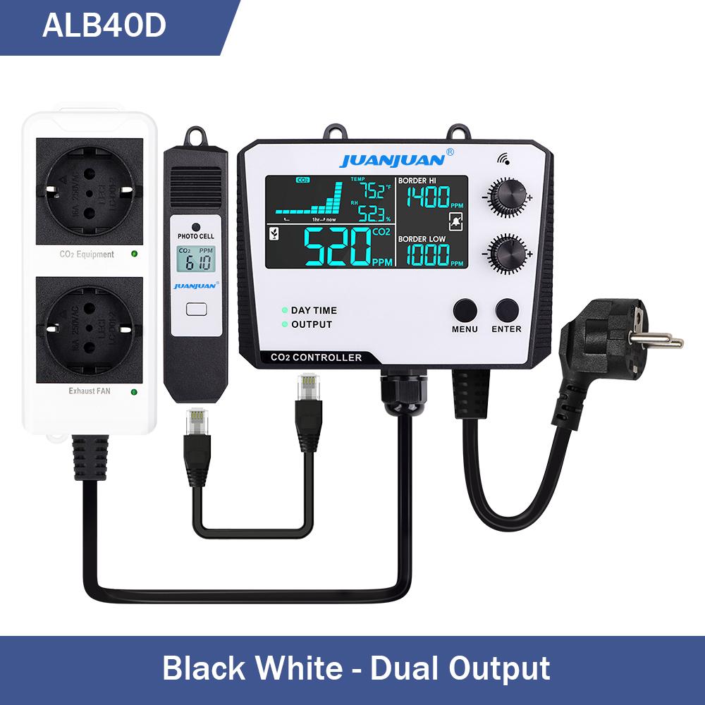 Digital CO2 Controller Air Quality Monitor 0~5000ppm CO2 Concentration Detector Carbon Dioxide Regulator for Plant Greenhouse