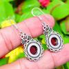Natural Red Carnelian Gemstone 925 Sterling Silver Gift Earring 1.77" P9N37