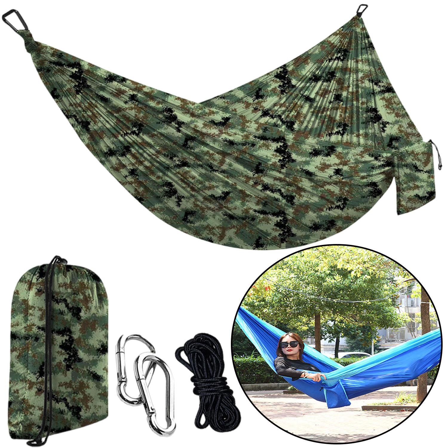 

Double Hammocks,Single Person Canvas Portable Camping Hammocks with Carrying Bag for