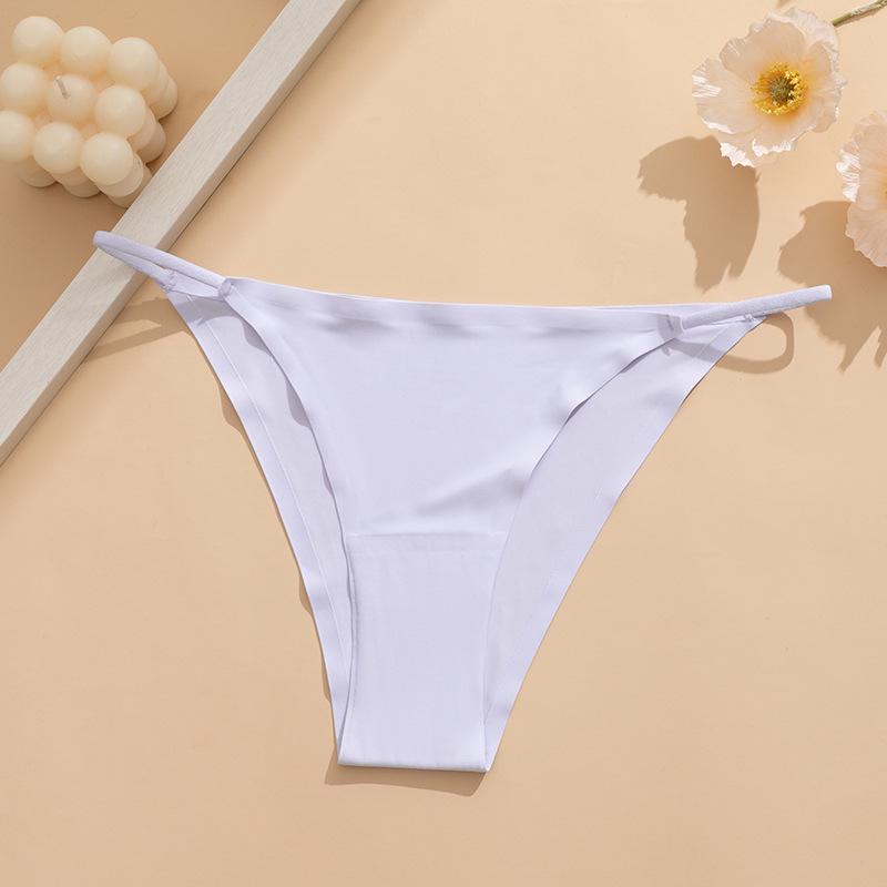 Women's Plus Size Seamless Quick-Dry Breathable Triangle Panties with Cotton Crotch, European Size