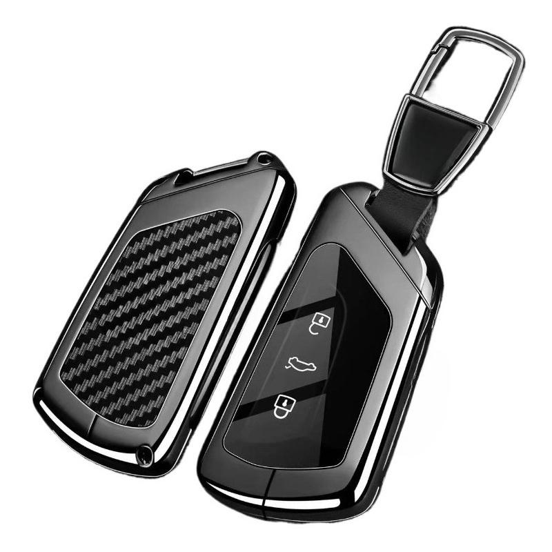 Premium Zinc Alloy Key Cover Case for Volkswagen ID.4/Tiguan L/TuZhong 06/Lamando L/Touareg Pro/Sagitar L (2026) - Key Fob Shell