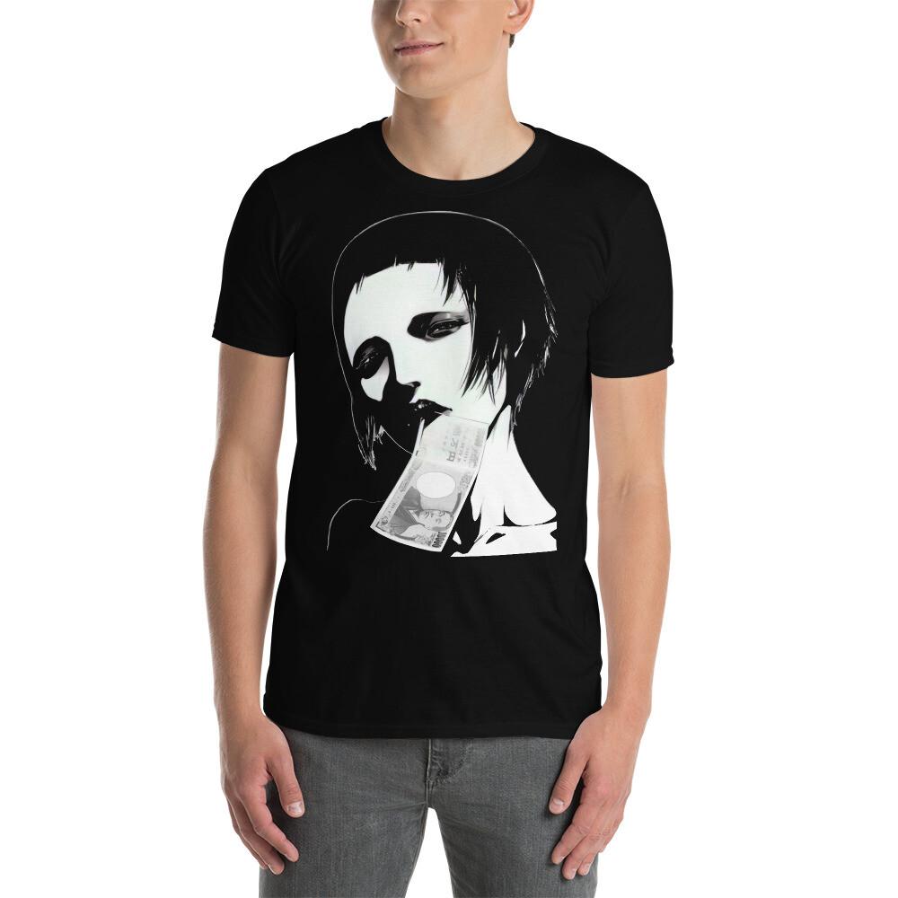 Anime Girl Money Gothic Goth Punk Short-Sleeve Unisex T-Shirt