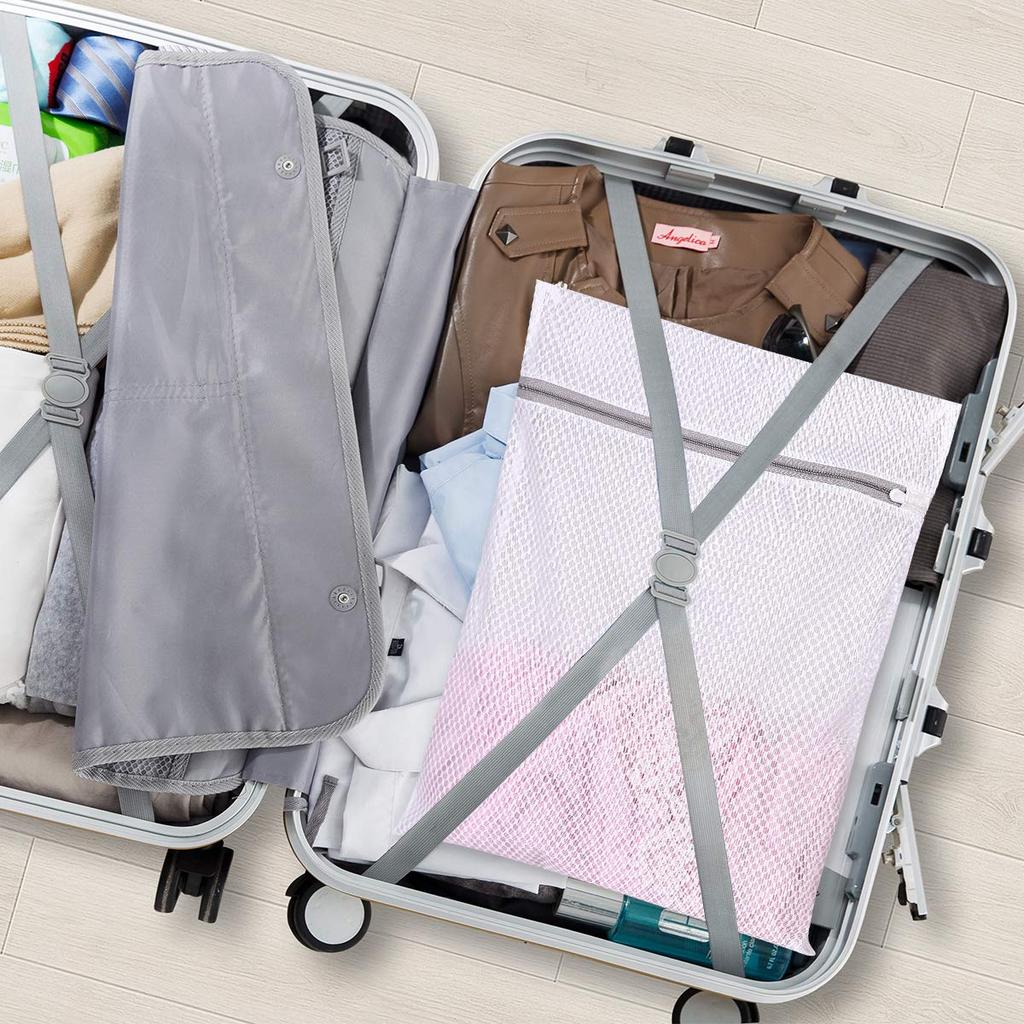 Wäschesäcke aus Wabennetz für Feinwäsche, langlebiger und wiederverwendbarer Wäschesack aus Netzgewebe für empfindliche Wäsche, Reise-Organisationstasche für Dessous