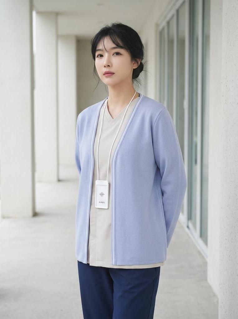Korean Style Nurse Cardigan Sweater for Doctors & Beauticians