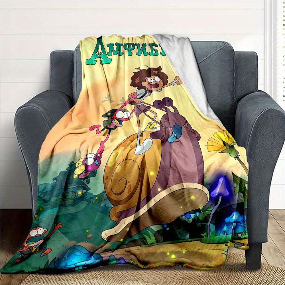 1pc, Disney Amphibia Anne Boonchuy and Friends Blanket, Soft Warm Throw Blanket for Friend, Outdoor Blankets, Living Room, Travel