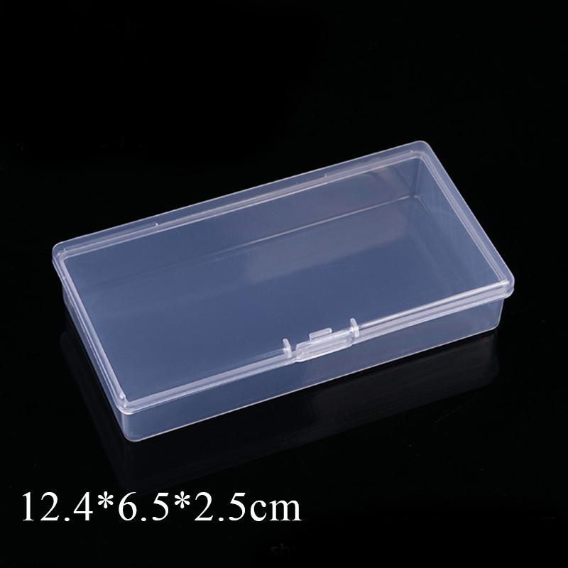 New Stationery Stickers Plastic Storage Box Organizer Transparent Desktop Storage Container Plastic Art Tool Case for Craft