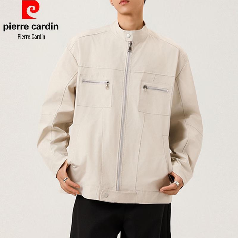 Pierre Cardin American Retro Harrington Stand-Collar Casual Jacket