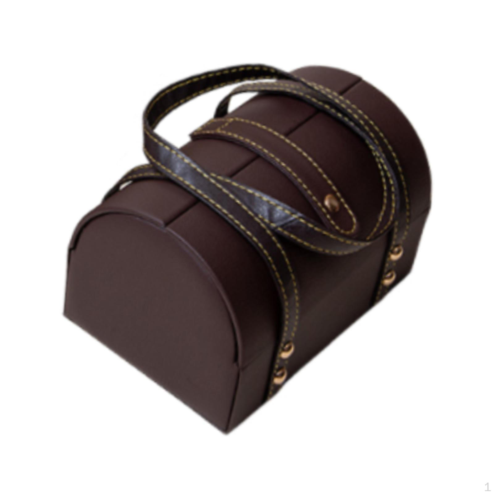 

Коробка для хранения браслетов, футляр для браслетов, контейнер для демонстрации ювелирных изделий, портативный держатель с ручкой Coffee