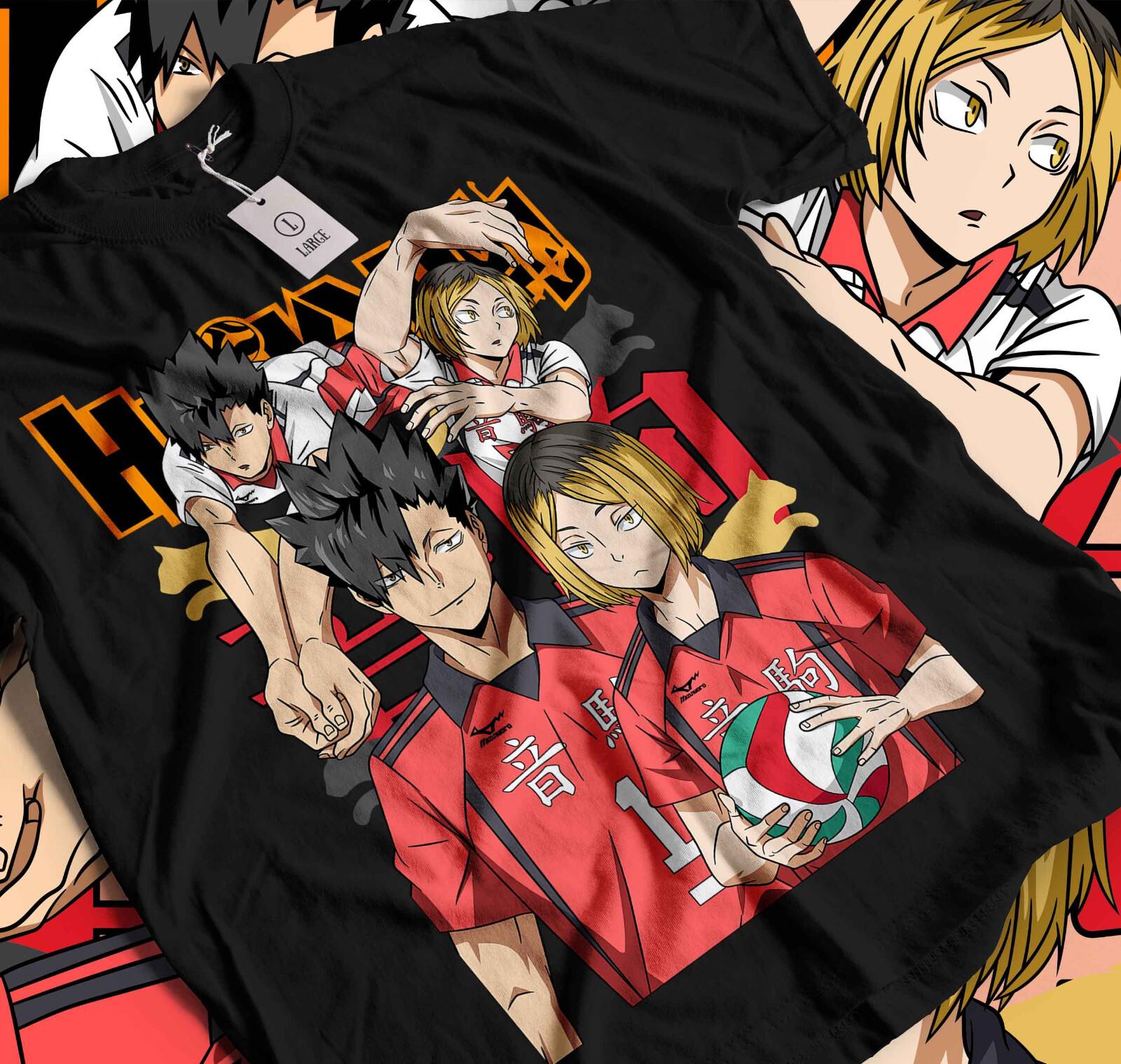 

Haikyuu T-Shirt Mens Womens Tees Top Volleyball Kuroo Tetsurou Kozume Kenma Anime Shirt All Size 113 4XL