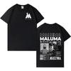 Rapper MALUMA Harajuku Album Print T-shirt Men Women Cotton High Quality Short Sleeve T Shirt Oversized Crewneck Casual T-shirts