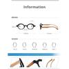 Designer Luxury Round Frame Reading Glasses Men Women Anti Blue Light Far Sight Eyeglasses New Rice Nail Presbyopia Eyewear +4.0