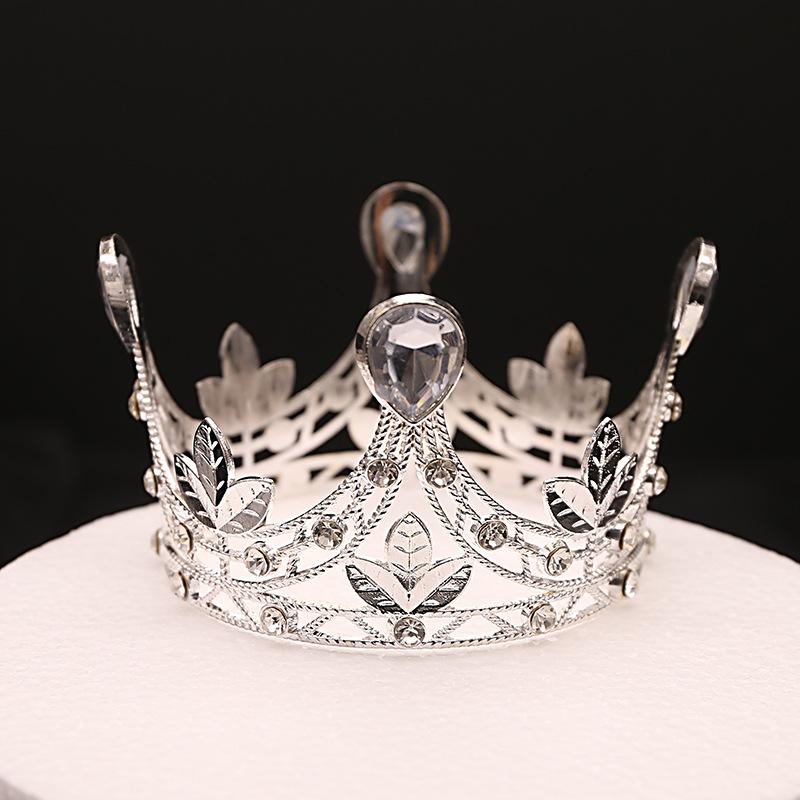 Crown diadém děti princezna holčička koruna narozeniny pečení dekorace ozdoby svatební šperky kulatý diadém výkon