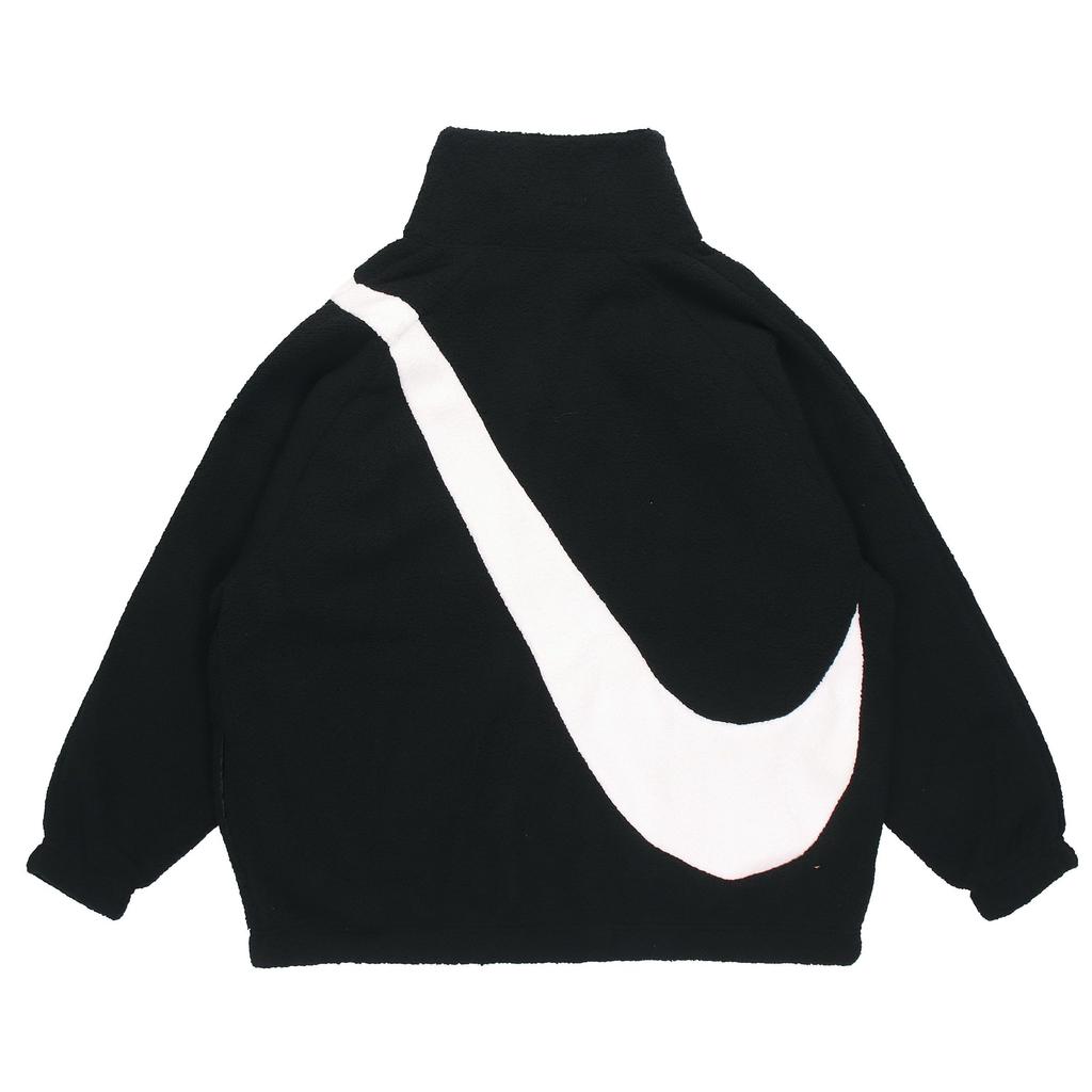 Nike Reversible Sherpa Fleece Thickened Jacket for Spring Women Outerwear Black CZ4064-010