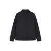 FILA Embroidered Logo Polo Casual Knit Jacket Men jackets Black F11M348502F-BK