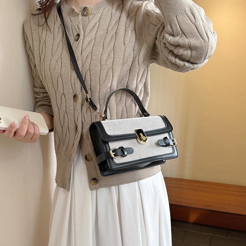 Today's popular bags, women's bags, fashion locks, shoulder handbags, foreign style color matching messenger small square bags