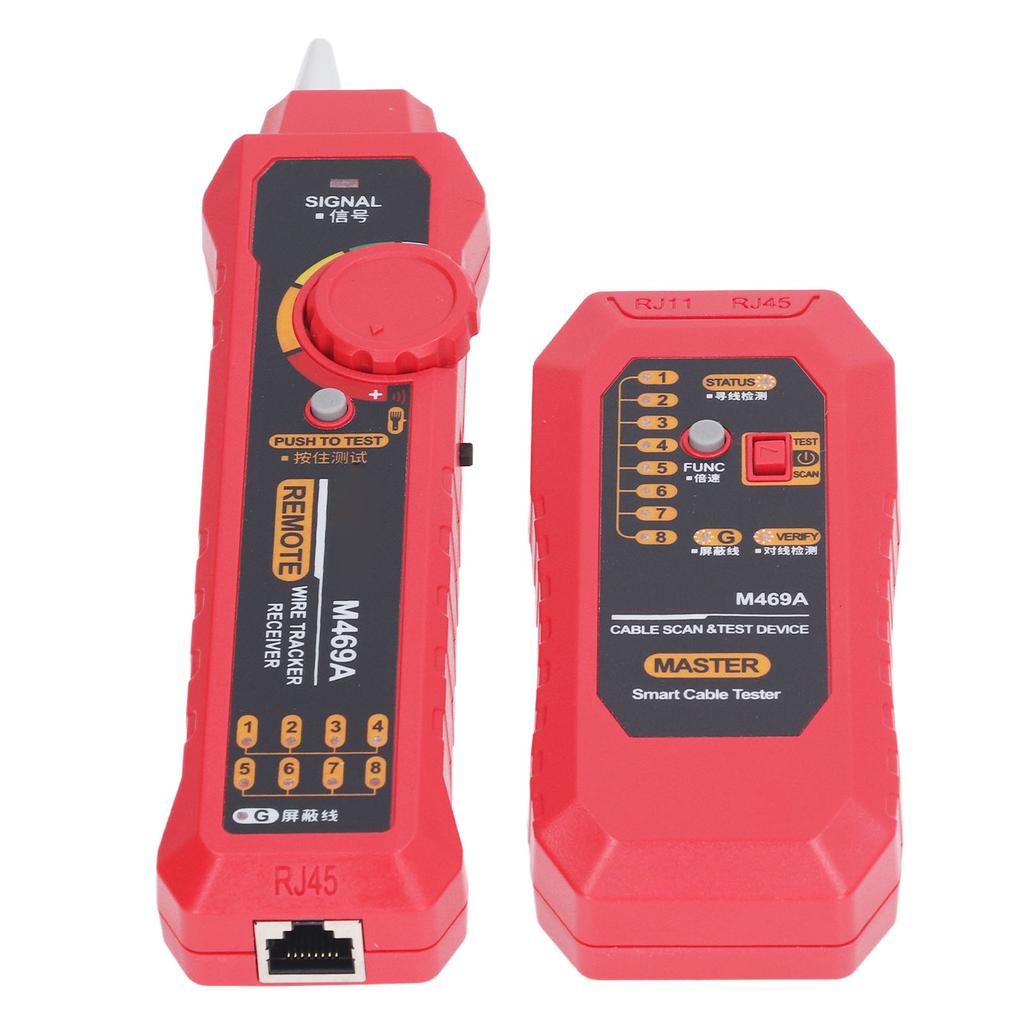 Network Cable Tester Multifunctional Anti Interference Portable Wire Tester Finder with Earphone