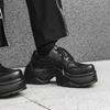 Platform dad shoes ins heightening casual versatile big head derby shoes black muffin bread shoes 54458-J