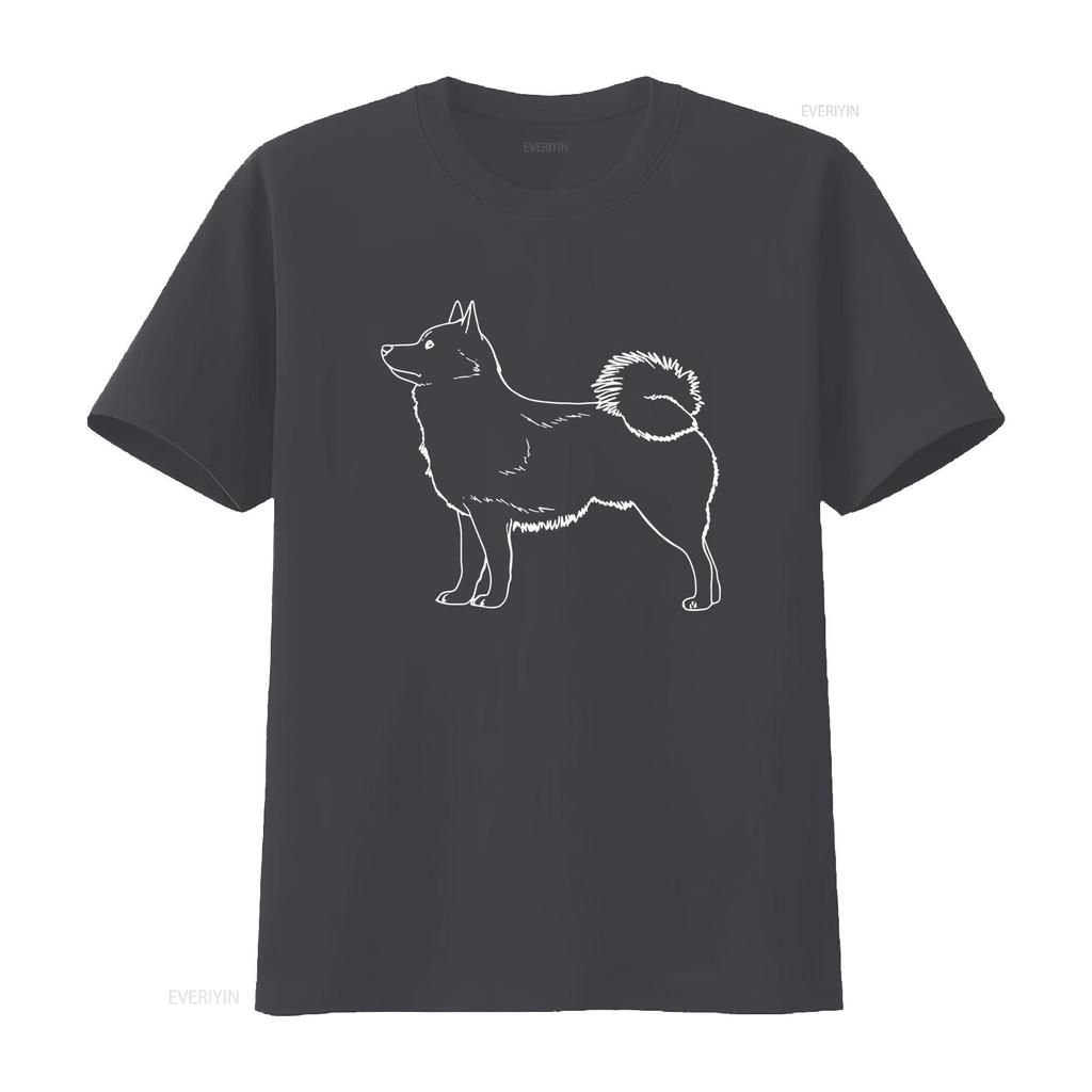 Schipperke Dog Cotton T Shirt Stylish Design for Lovers Vintage Washed Slightly Fashion Soft Casual Top For Everyday Wear