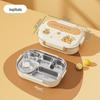 Fiambrera Isotérmica de Acero Inoxidable 304 - Bento Apto para Microondas para Oficina, Estudiantes y Niños