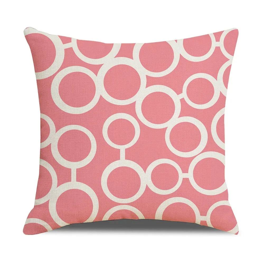Nordic Geometric Throw Pillow Cover With Short Plush Print Living Room Sofa Decoration Cushion Cover Pillow Covers Decorative