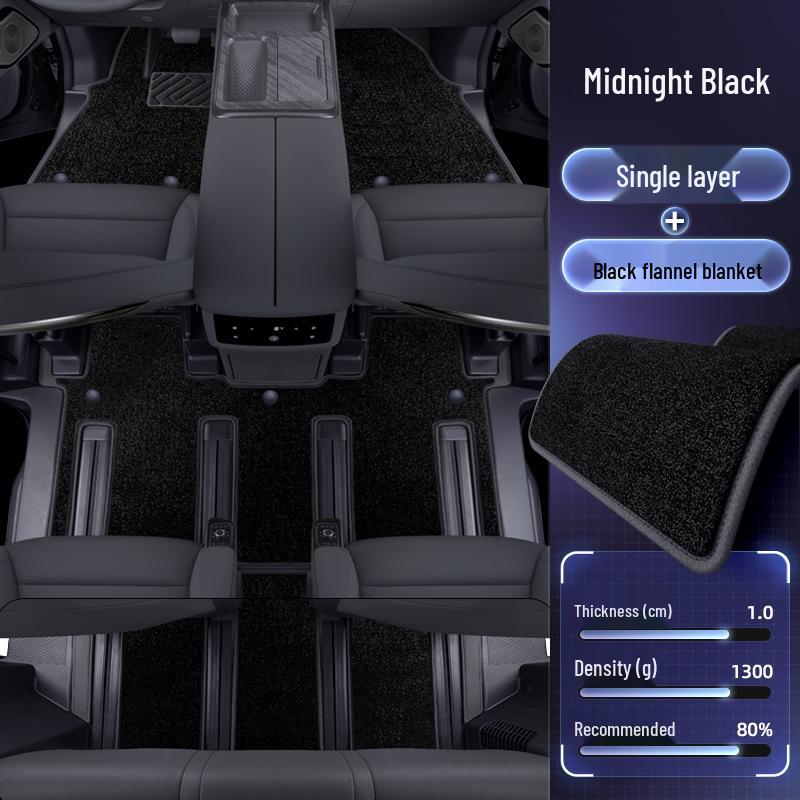 9-Seat WEY Gaoshan Full Coverage Floor Mats for Car Interior Modification and Decoration