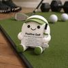 Inspirational Gift for Baseball Enthusiasts Knitted Positive Sports Ball Plush, Emotional Support Doll with Motivational Basketball Players