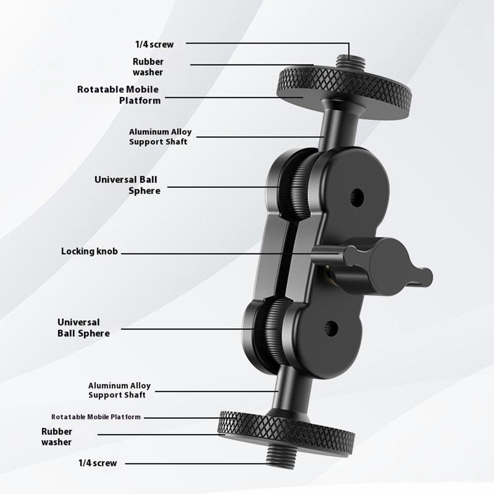 MPR-003 DSLR Camera Aluminum Alloy Magic Arm Mount 1/4 Screw Interface Flexible Support Bracket