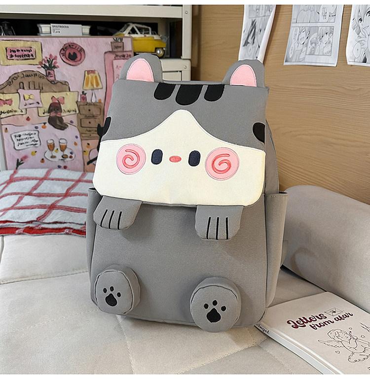 Schoolbag Japanese sweet sister cute cat backpack female high value soft cute girl heart backpack junior high school girls student schoolbag