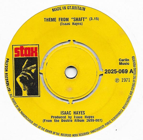 

7inch Record ISAAC HAYES Theme From Shaft 2025069 STAX 1971 UK SoulFunk Used