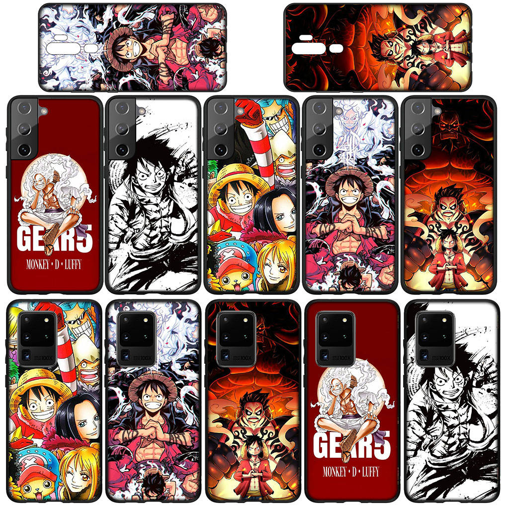 Pro Samsung Galaxy S24 S23 iPhone 16 15 14 Xiaomi Redmi Note 13 12 11 Plus 9 Pro Max X XR Pouzdro na telefon Kreslený Luffy Gear 5 One Piece OPPO Huawei Kryt