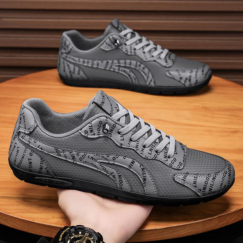 

Men s shoes Men s casual refreshing trendy shoes Non-slip, light and fashionable versatile soft sole Thin running mesh low-top trendy shoes 44