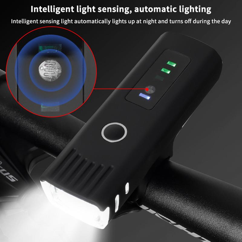 Set Lumini Bicicletă, LED Puternic Reîncărcabil USB, Lumină Ciclism Șosea și Munte, Călătorie Nocturnă, Impermeabil