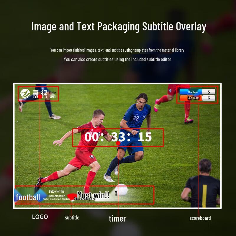 JiaShiYing 9900plus All-in-One 4K HD Live Production Switcher