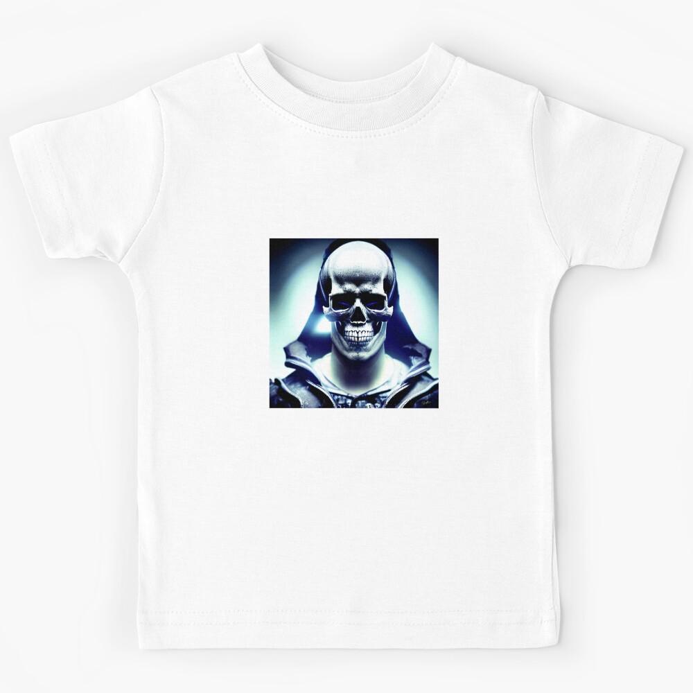 DARKSYNTH SKULL #004 (FRAMED) Kids T-Shirt 100