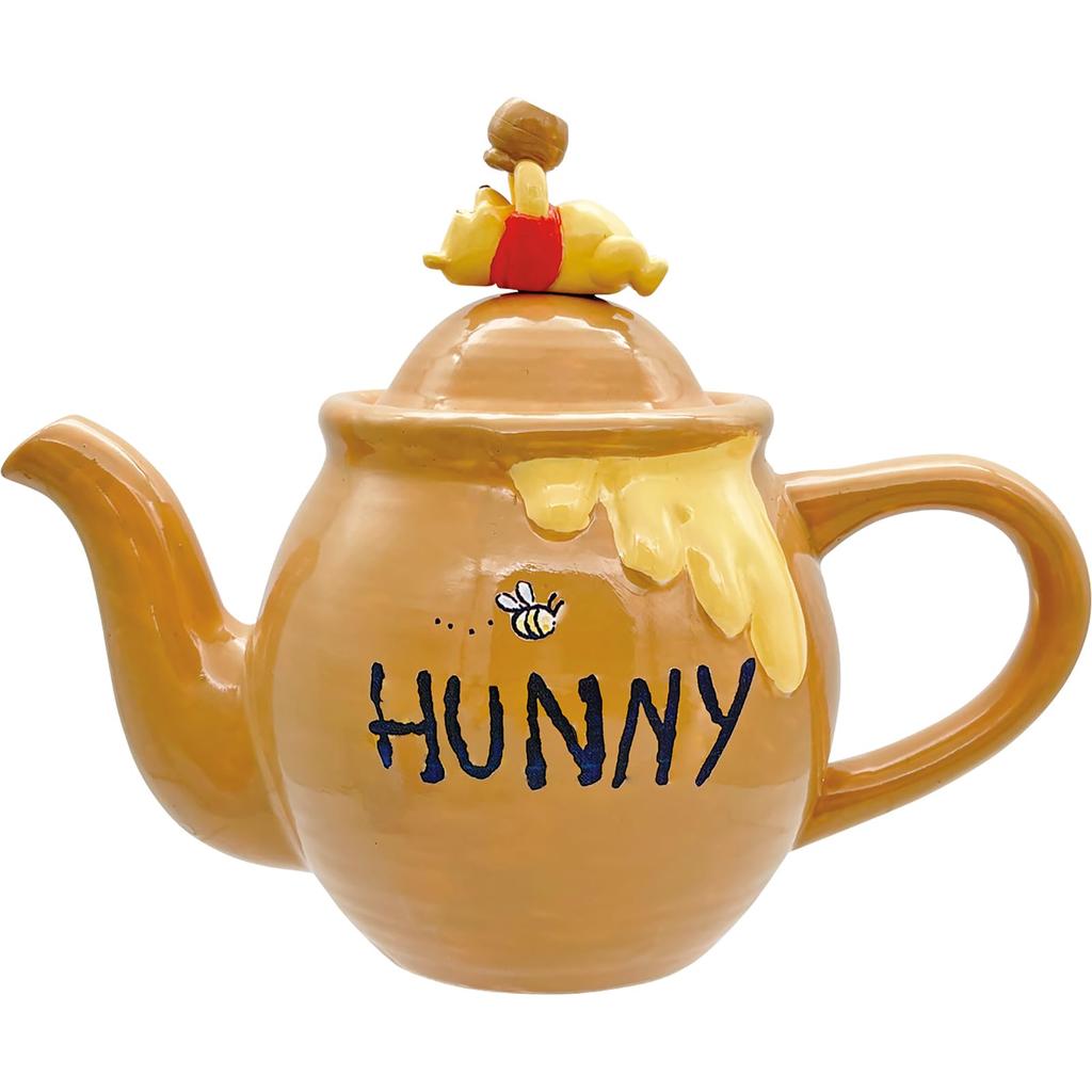 Disney the Tea Honey Pooh 18 X 11 X 550ml SAN4848 "Winnie Pooh" Teapot, Pot, Jar, Merchandise, Brown, Approx. 15cm, Capacity,