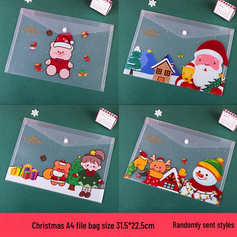 Ten-Color Cartoon Ballpoint Pen - Cute Christmas Gift for Kids and Students