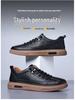 2025 Spring/Autumn Men's Genuine Leather Sneakers - Versatile, Breathable, and Soft Sole Casual Shoes