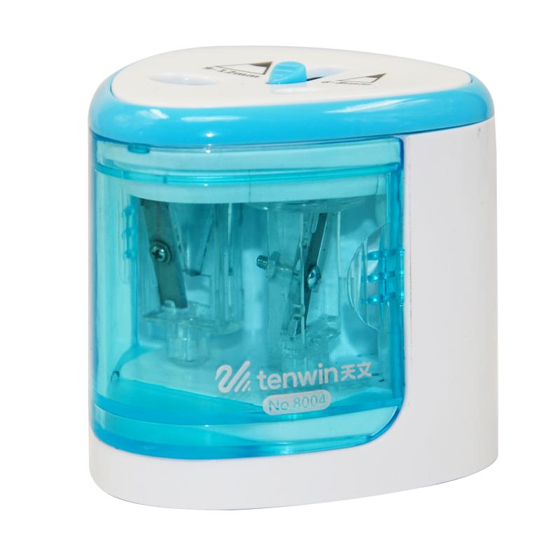Automatic Pencil Sharpener Two-hole Electric Touch Switch Pencil Sharpener Stationery Home Office School Supplies