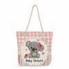 Koala print thick rope single-shoulder beach bag 7265