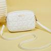 Borsa a Tracolla Quadrata Piccola da Donna in PU con Ricamo Chao a Quadri - Elegante Borsa Piccola per Cellulare e Fotocamera