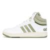 Adidas Neo Hoops 3.0 Leather Comfortable Mid-Top Sneakers Unisex Sneakers White Green GV9524