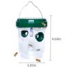 Drosophila Falle Fliegen Wespen und Mückenfalle Solar LED Fliegenfallen Außen Wespen für Bienen Gelbjacken 2er-Pack (Grün)