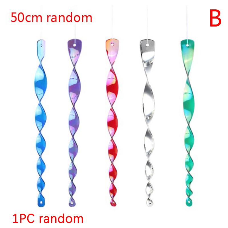 

Отпугиватель птиц Ветряная мельница Отпугиватель птиц Ветровертушка Светоотражающий спиральный стержень Устройство 50cm