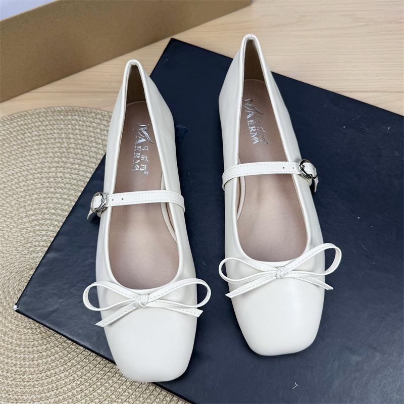 

Fashion Flat Shoes for Women 2025 Spring and Autumn French Mary Jane New Flat Black Plus Size Women s Shoes 42 43 44 Loafers Ladies 33 белый