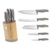 Berlinger Haus Bh-2756 Taupe Knife Set In Bamboo Block