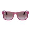 Ray-Ban Full Frame Design Injection Molded Square Sunglasses Kids Pink