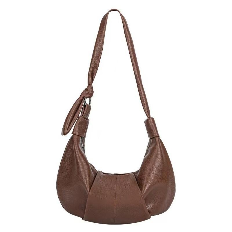 IELGY Retro Dumpling Bag Large Capacity Fashion Commuter Tote Bag Niche High-End Messenger Bag