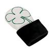 3Pcs PU Leather Golfs Club Head Cover Leaf Pattern Putter Cover Fairway Wood Headcover Hybrids Cover Golfs Accessory